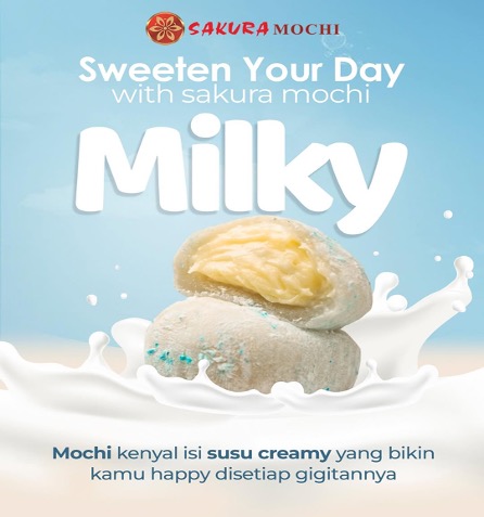 Varian Baru Sakura Mochi: Mochi Milky yang Lembut dan Menggoda! 