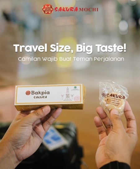 Bakpia SakuraTravel Size: Praktis dan Nikmat Disantap Dimana Saja !