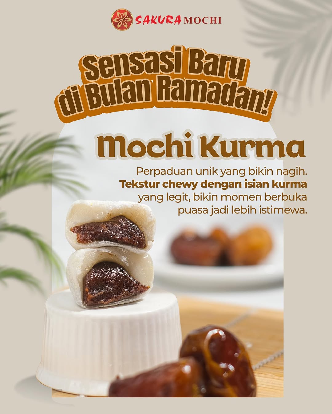 Mochi Kurma, Varian Rasa Terbaru dari Sakura Mochi !
