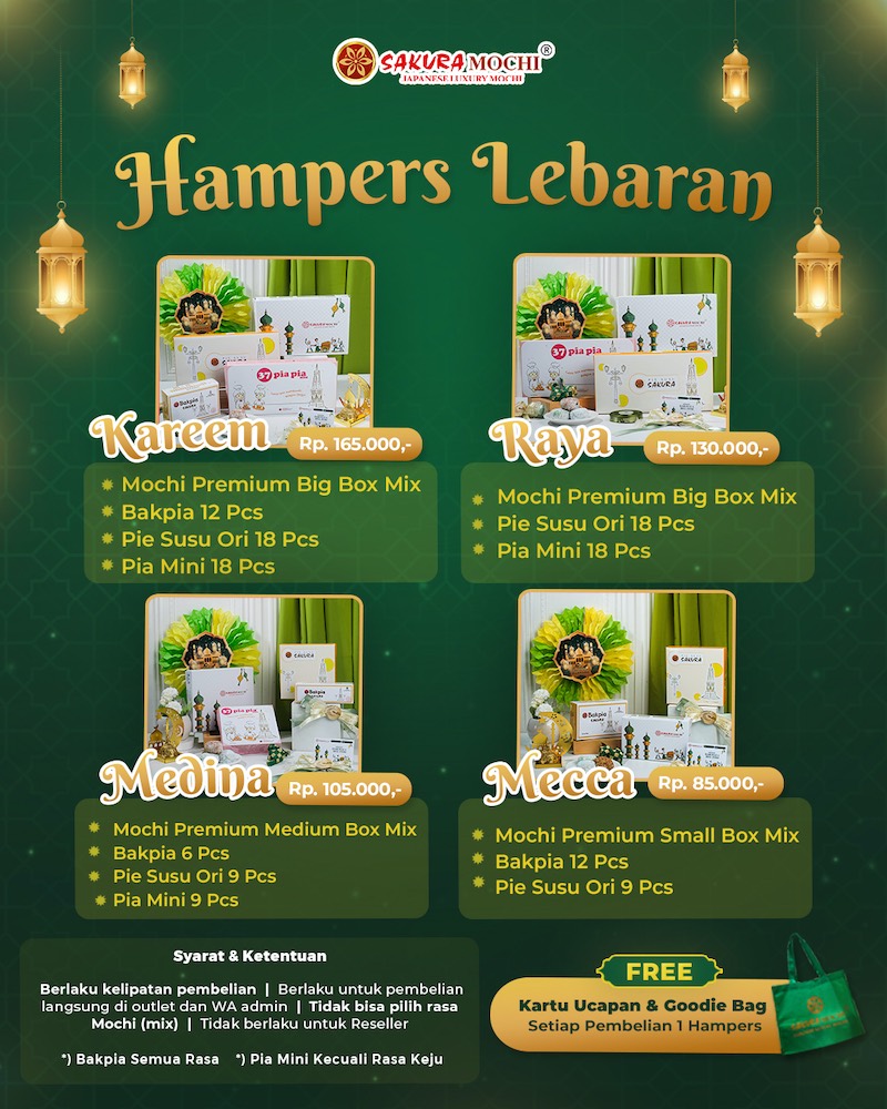 Mudik Asik Bareng Hampers Lebaran Sakura Mochi